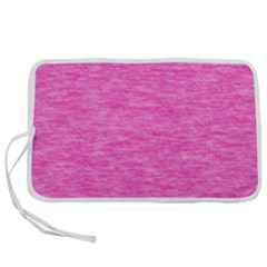 Neon Pink Color Texture Pen Storage Case (m) by SpinnyChairDesigns