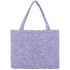 Light Purple Color Textured Mini Tote Bag by SpinnyChairDesigns