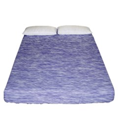 Light Purple Color Textured Fitted Sheet (california King Size)