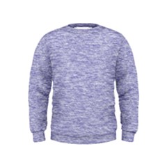 Light Purple Color Textured Kids  Sweatshirt by SpinnyChairDesigns