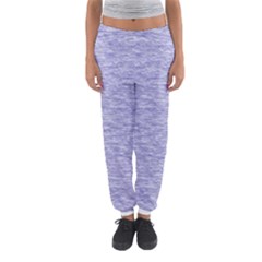 Light Purple Color Textured Women s Jogger Sweatpants by SpinnyChairDesigns