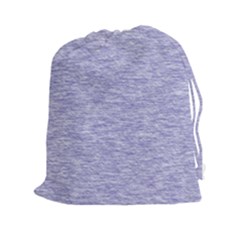 Light Purple Color Textured Drawstring Pouch (2xl) by SpinnyChairDesigns