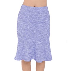 Light Purple Color Textured Short Mermaid Skirt by SpinnyChairDesigns