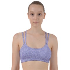 Light Purple Color Textured Line Them Up Sports Bra by SpinnyChairDesigns