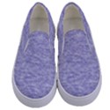 Light Purple Color Textured Kids  Canvas Slip Ons View1