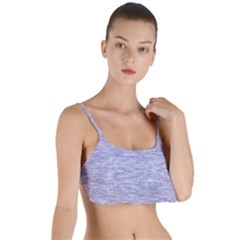 Light Purple Color Textured Layered Top Bikini Top  by SpinnyChairDesigns