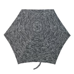 Black White Grey Texture Mini Folding Umbrellas by SpinnyChairDesigns