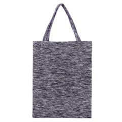 Black White Grey Texture Classic Tote Bag by SpinnyChairDesigns