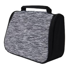 Black White Grey Texture Full Print Travel Pouch (small) by SpinnyChairDesigns