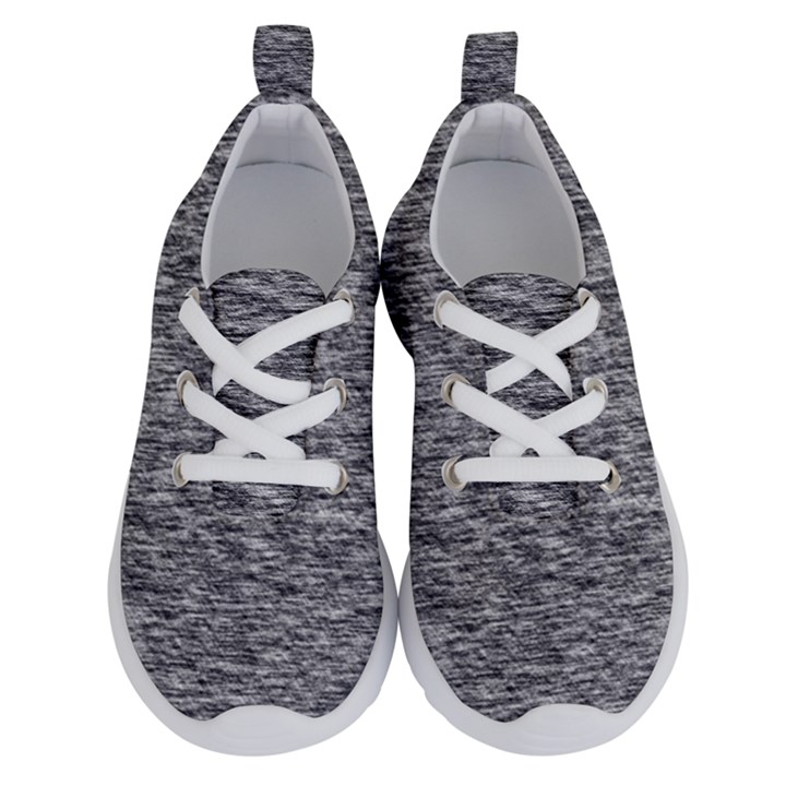 Black White Grey Texture Running Shoes