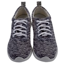 Black White Grey Texture Mens Athletic Shoes by SpinnyChairDesigns