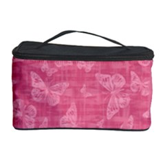 Blush Pink Butterflies Batik Cosmetic Storage by SpinnyChairDesigns