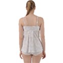 Champagne and White Butterflies Batik Babydoll Tankini Set View2