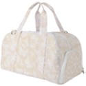 Champagne and White Butterflies Batik Burner Gym Duffel Bag View1