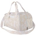 Champagne and White Butterflies Batik Burner Gym Duffel Bag View2