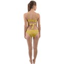 Saffron Yellow Butterflies Batik Wrap Around Bikini Set View2