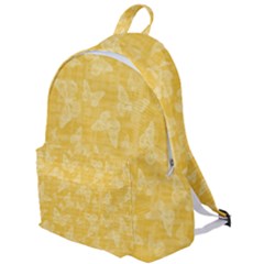 Saffron Yellow Butterflies Batik The Plain Backpack by SpinnyChairDesigns