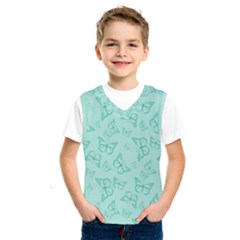 Biscay Green Monarch Butterflies Kids  Sportswear by SpinnyChairDesigns