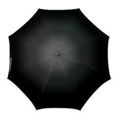 Black Gradient Ombre Color Golf Umbrellas by SpinnyChairDesigns