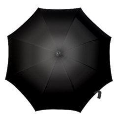 Black Gradient Ombre Color Hook Handle Umbrellas (large) by SpinnyChairDesigns