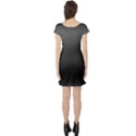 Black Gradient Ombre Color Short Sleeve Skater Dress View2