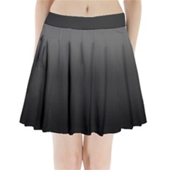 Black Gradient Ombre Color Pleated Mini Skirt by SpinnyChairDesigns