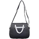 Black Gradient Ombre Color Rope Handles Shoulder Strap Bag View3