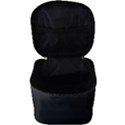 Black Gradient Ombre Color Make Up Travel Bag (Big) View3