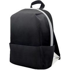 Black Gradient Ombre Color Zip Up Backpack by SpinnyChairDesigns