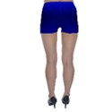 Cobalt Blue Gradient Ombre Color Skinny Shorts View2