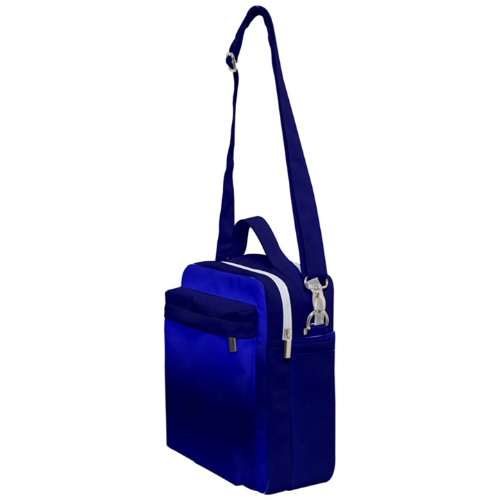 Cobalt Blue Gradient Ombre Color Crossbody Day Bag