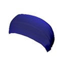 Cobalt Blue Gradient Ombre Color Yoga Headband View1