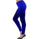 Cobalt Blue Gradient Ombre Color Lightweight Velour Leggings View3