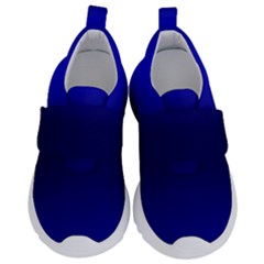 Cobalt Blue Gradient Ombre Color Kids  Velcro No Lace Shoes by SpinnyChairDesigns