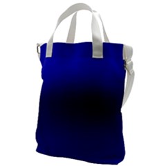 Cobalt Blue Gradient Ombre Color Canvas Messenger Bag by SpinnyChairDesigns