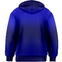 Cobalt Blue Gradient Ombre Color Kids  Zipper Hoodie Without Drawstring View2