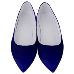 Cobalt Blue Gradient Ombre Color Women s Low Heels by SpinnyChairDesigns