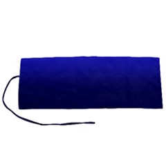 Cobalt Blue Gradient Ombre Color Roll Up Canvas Pencil Holder (s) by SpinnyChairDesigns