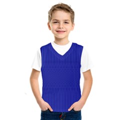 Cobalt Blue Color Stripes Kids  Sportswear by SpinnyChairDesigns