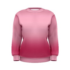 Blush Pink Color Gradient Ombre Women s Sweatshirt by SpinnyChairDesigns