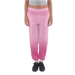 Blush Pink Color Gradient Ombre Women s Jogger Sweatpants by SpinnyChairDesigns