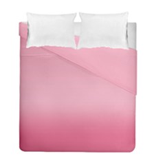 Blush Pink Color Gradient Ombre Duvet Cover Double Side (full/ Double Size) by SpinnyChairDesigns