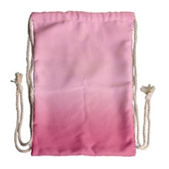 Blush Pink Color Gradient Ombre Drawstring Bag (large) by SpinnyChairDesigns