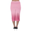 Blush Pink Color Gradient Ombre Midi Pencil Skirt View2