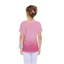 Blush Pink Color Gradient Ombre Kids  One Piece Tee View2