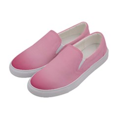 Blush Pink Color Gradient Ombre Women s Canvas Slip Ons by SpinnyChairDesigns