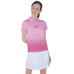 Blush Pink Color Gradient Ombre Women s Polo Tee