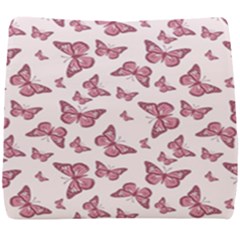 Blush Pink Color Butterflies Seat Cushion by SpinnyChairDesigns