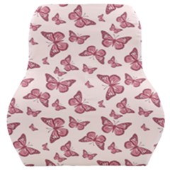 Blush Pink Color Butterflies Car Seat Back Cushion  by SpinnyChairDesigns