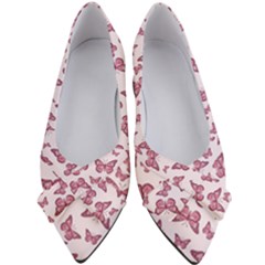 Blush Pink Color Butterflies Women s Bow Heels